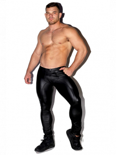 Men Vinyl Legging Trousers