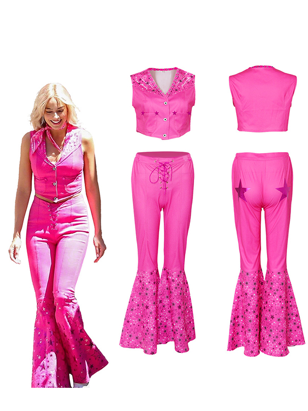 Robbie Cosplay Movie Adult Costume Oufits Barbi Live Version Clothes Halloween Carnival (including jumpsuit)