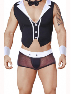 Men Waiter Sexy Costume Lingerie (including lingerie