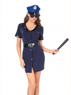 Women Robber Halloween Costume Dress (including fancy dress, hat)