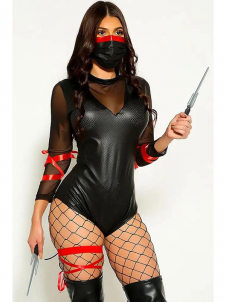 Women Sexy Vinyl Teddies (including mask, sword)