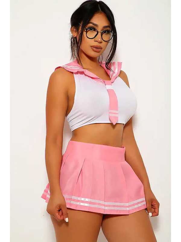 Women Sexy School Girl Halloween Costume Lingerie