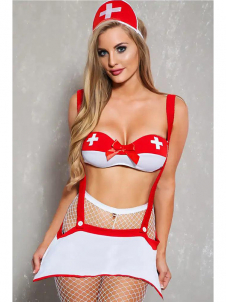 Women Sexy Nurse Halloween Costume Lingerie