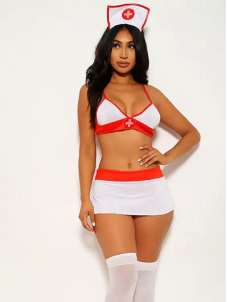 Women Sexy Nurse Halloween Costume Lingerie