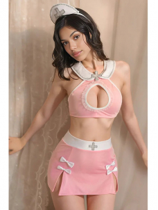 Women Sexy Nurse Halloween Costume Lingerie