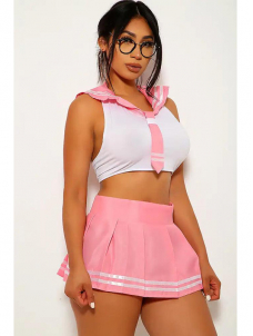 Women Sexy School Girl Halloween Costume Lingerie