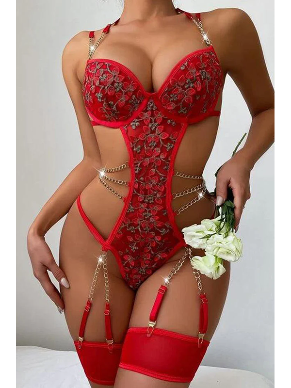 Women Sexy Valentines Teddies Lingerie