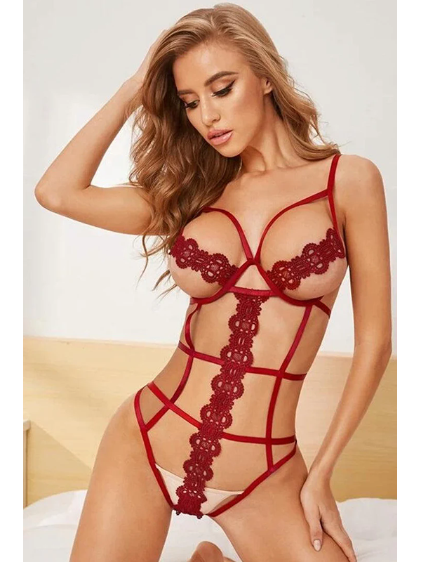 Women Sexy Valentines Teddies Lingerie