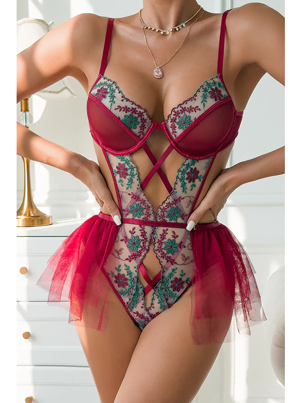Women Sexy Valentines Teddies Lingerie