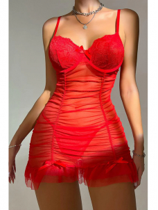 Women Sexy Valentines Babydoll Lingerie