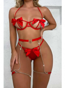 Women Sexy Valentines Bra and Panty Lingerie