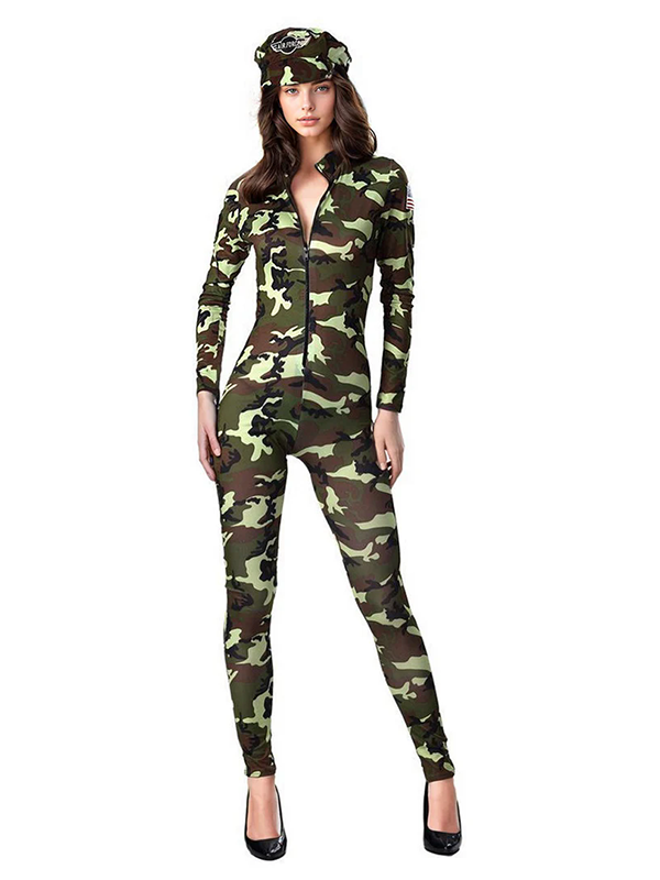 Women Sexy Army Costume