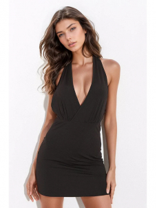 Women Halter Sexy Mini Dress