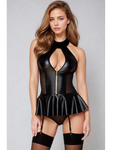 Women Sexy Vinyl Teddies Lingerie
